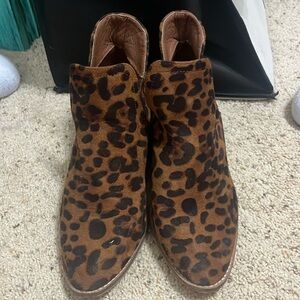 Women’s cheetah booties